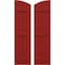 Ekena Millwork Americraft 4-Board (3 Batten) Wood Joined Board-n-Batten Shutters w/Ellipt Top, ARW401BE414X77BRH, PR ARW401BE414X77BRH - alternate 1